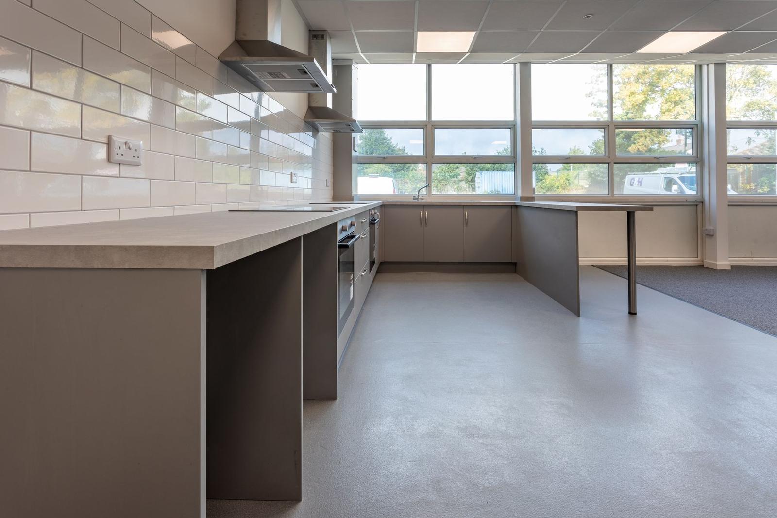 Refurbished kitchen area in the Resource Centre